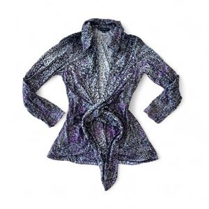Purple and Black Sequin Jacket